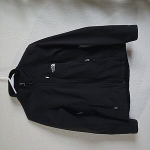 Womens The North Face black soft shell jacket size s